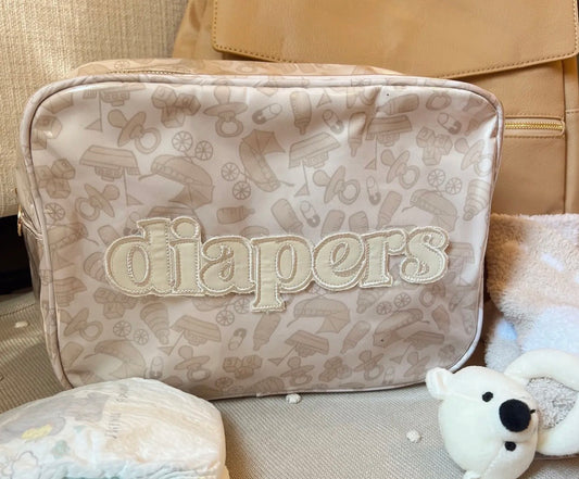 Diapers XL - Clear Coat Bag - Tan