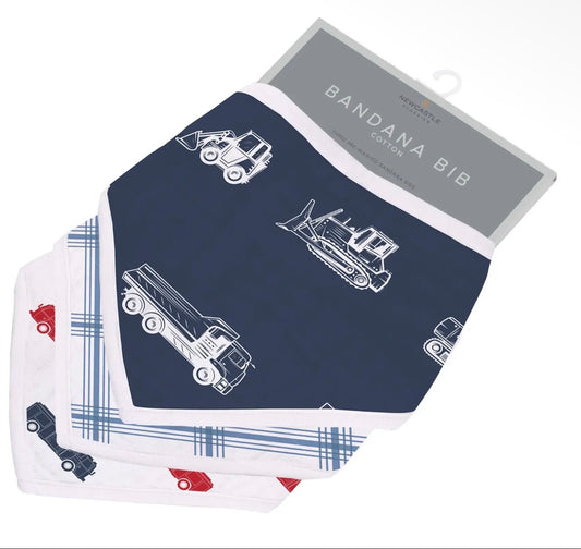 New Castle Classics Things That Go Bandana Bibs