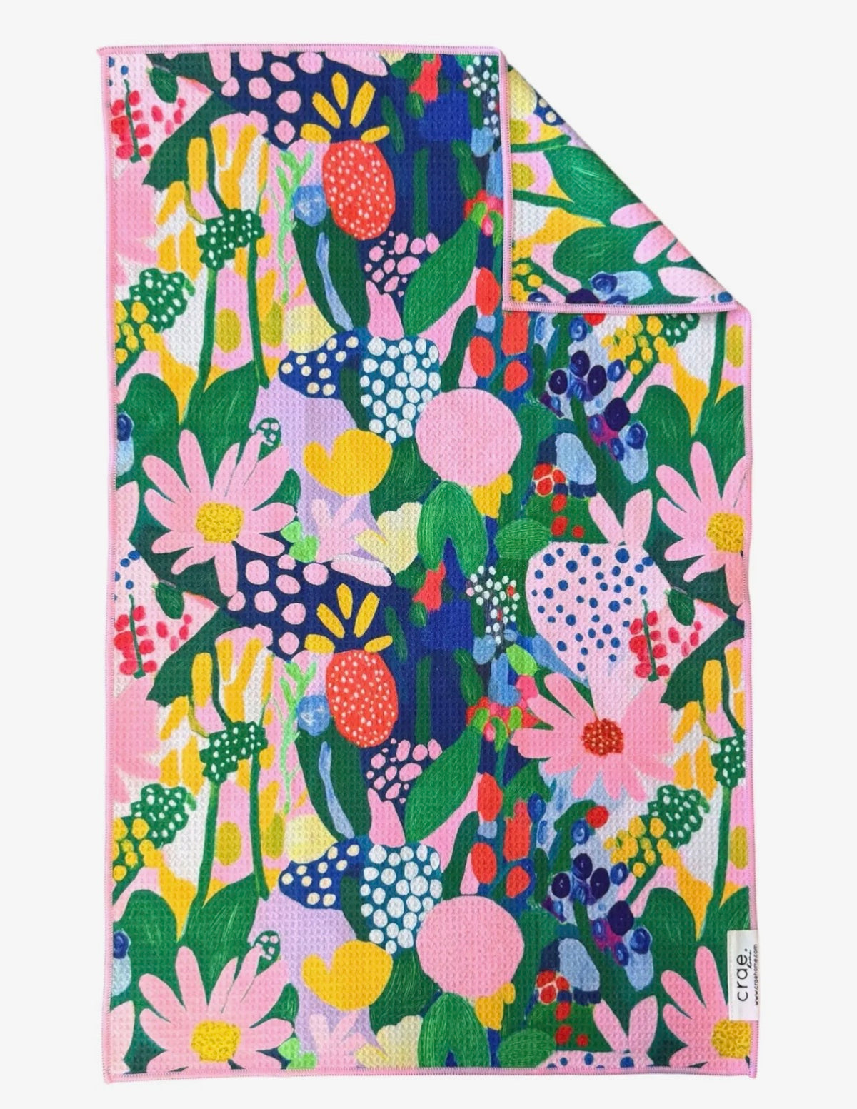 Crae Home Aster: Double Sided Hand Towel Multi Hand Towel 17x27