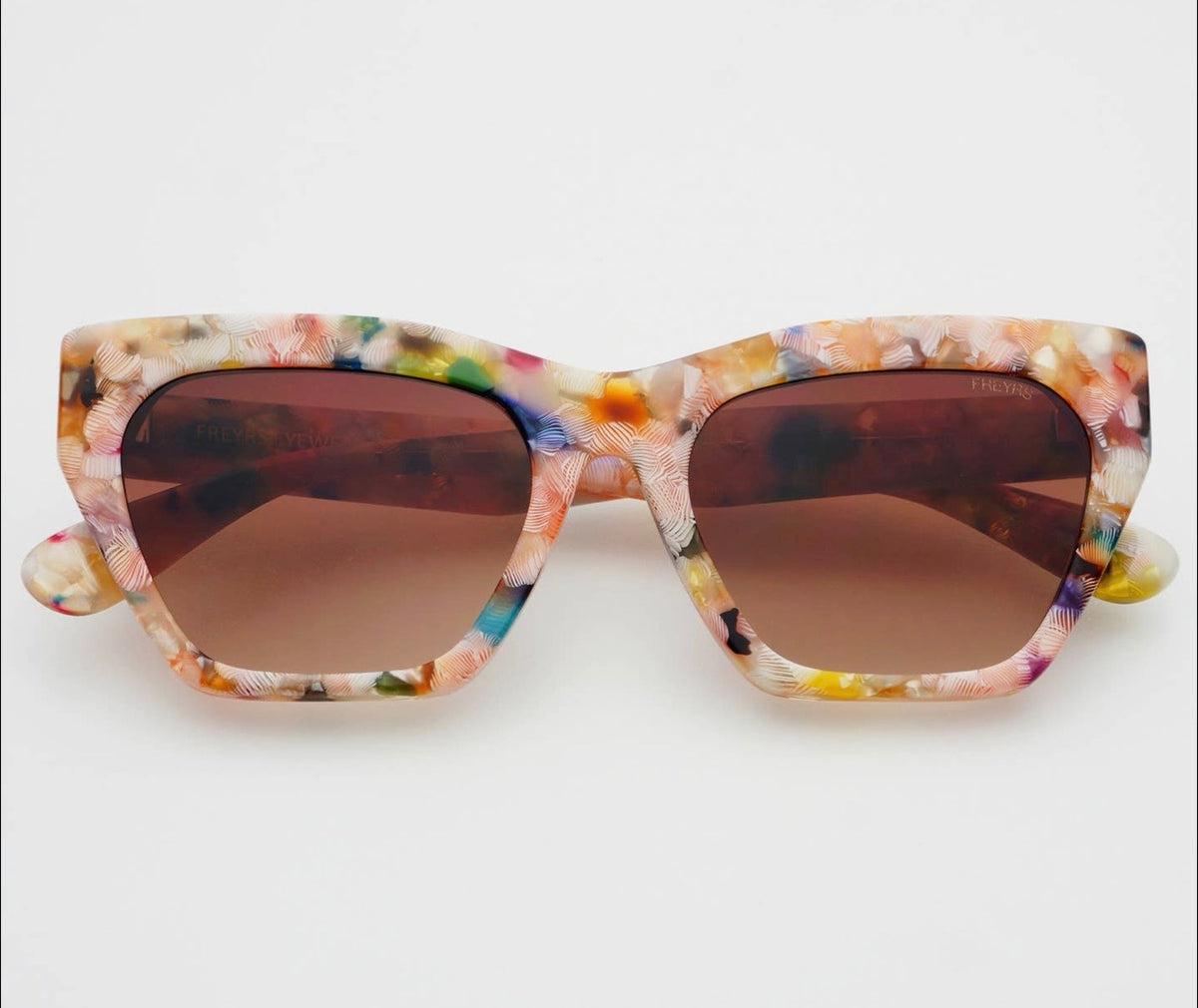 Freyers Gia Acetate Cat Eye Sunglasses - Pink Pearl