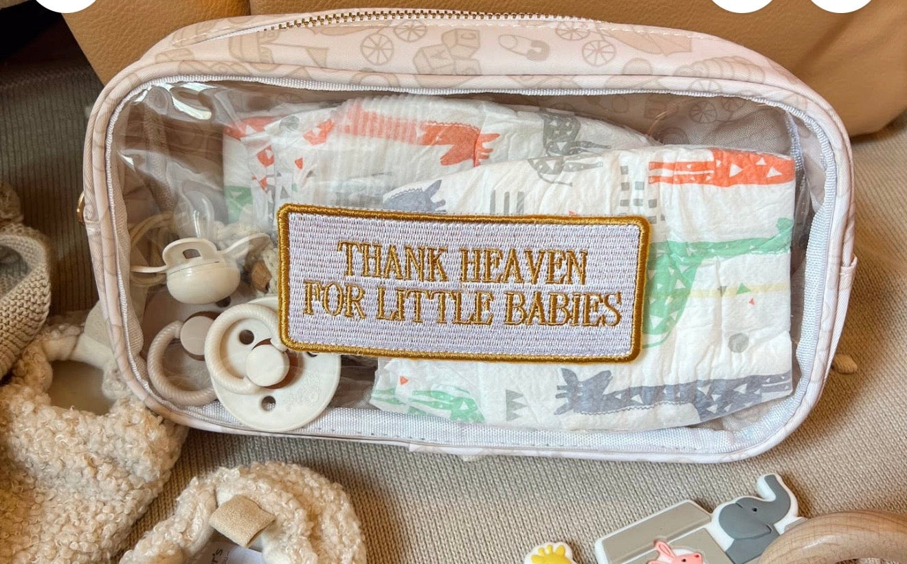 Thank Heaven - Medium Clear Bag - Tan