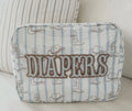 Diapers XL - Western Blues Clear Coat Bag