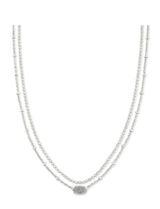 Kendra Scott Emilie Multi Strand Necklace: Silver
