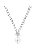 Kendra Scott Sasha Heart Short Pendant Necklace: Silver