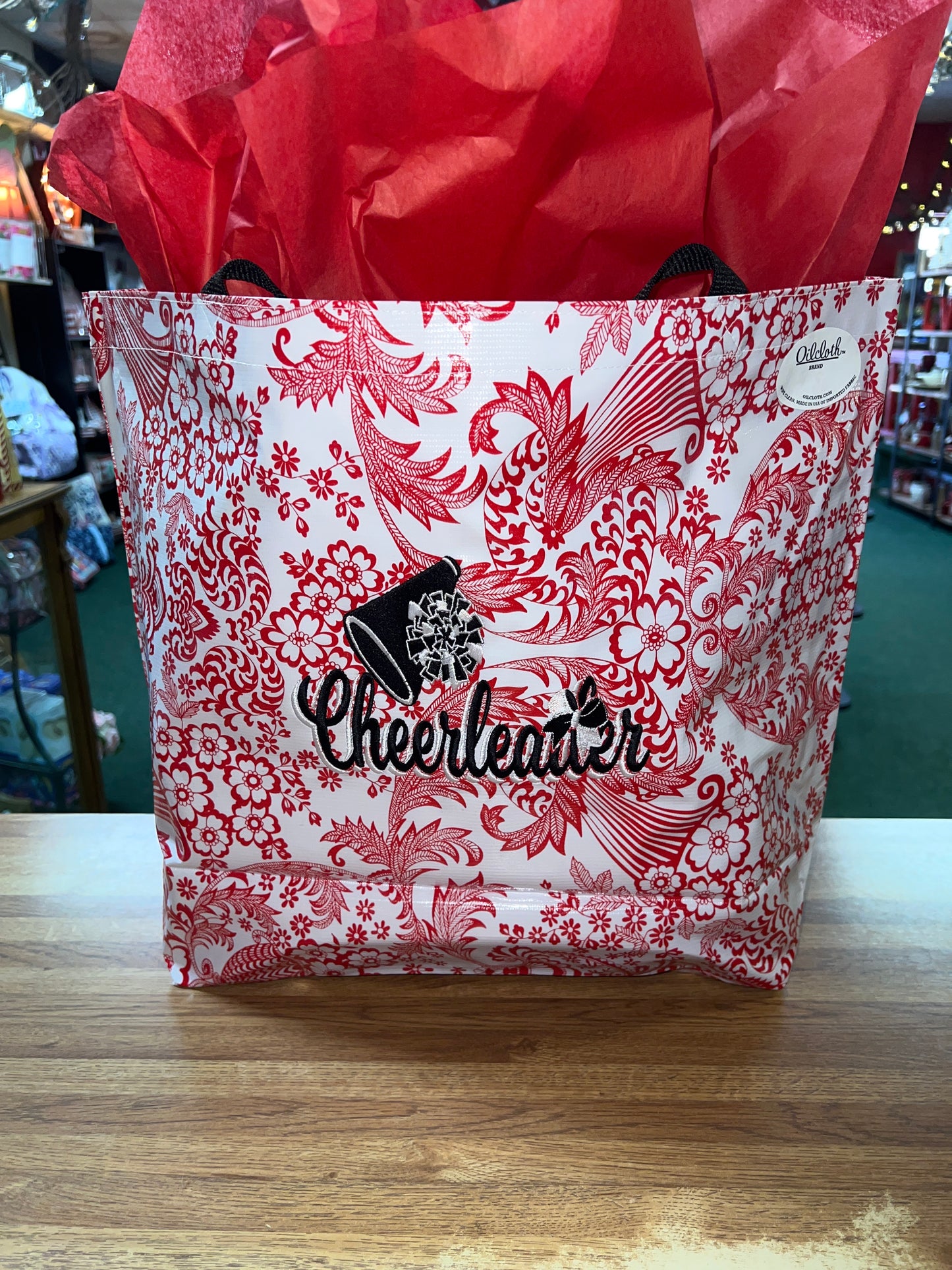 Red Paradise W Cheerleader Oilcloth Bag