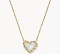 Kendra Scott Dolly Parton Ari Heart Necklace Gold White Mix