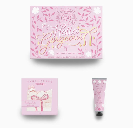 Finch Berry Hello Gorgeous 2 Pc Bath & Body Gift Set - Valentines Day