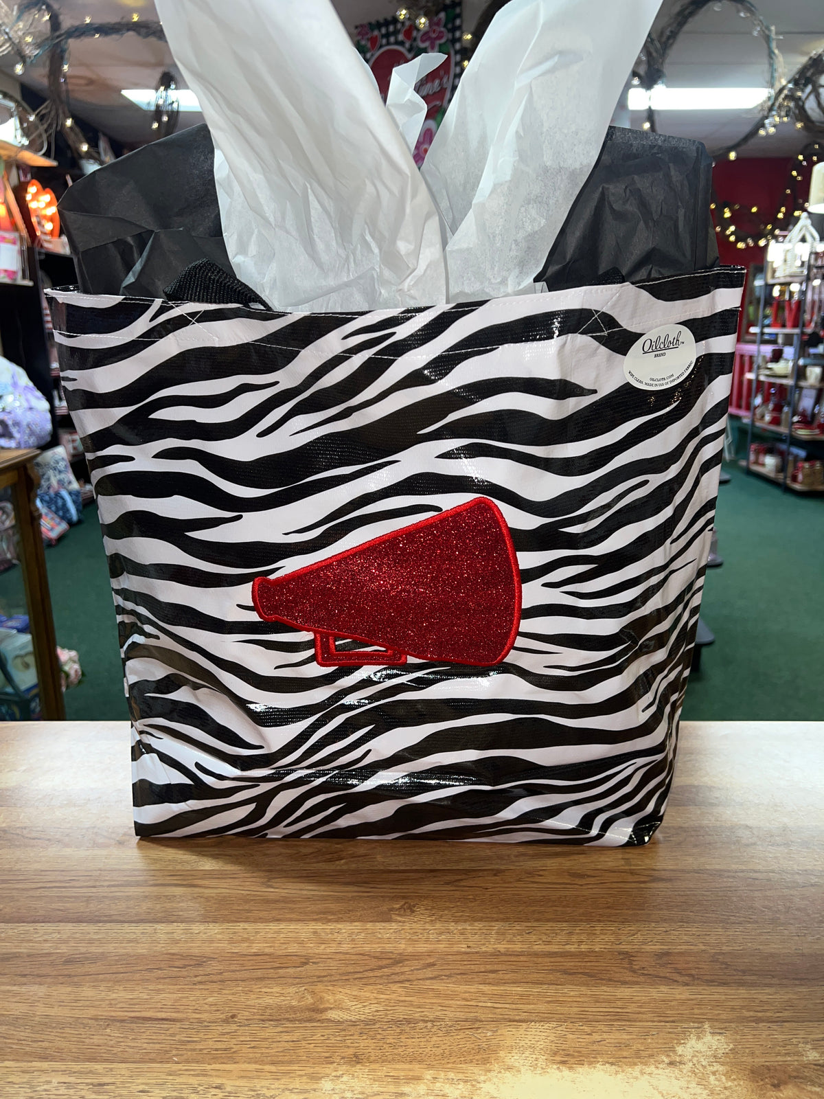 Zebra W Megaphone Oilcloth Bag