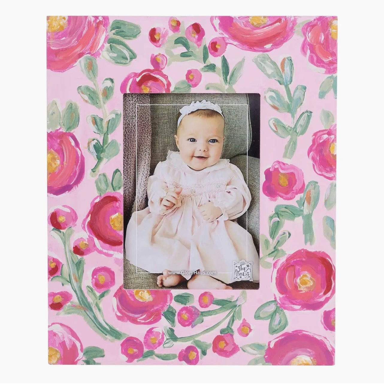 Pink Flower Garden Frame