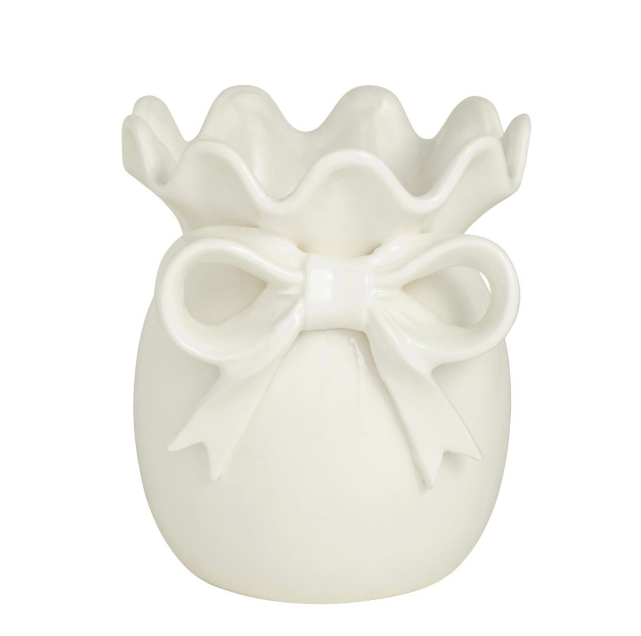 Mud Pie Small Bow Vase