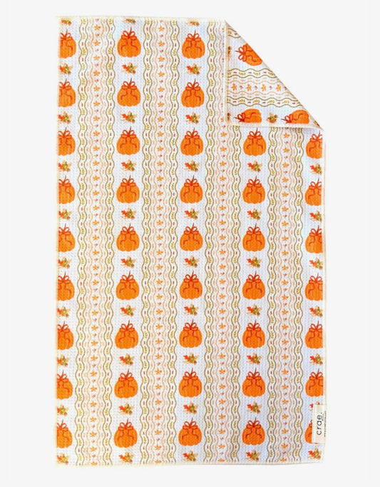 Care Home Pumpkin Picnic: Double Sided Hand Towel - Cream 17x27in