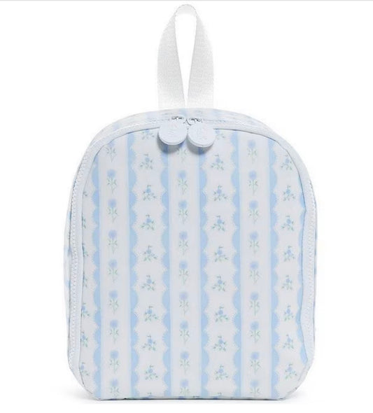 TRVL Design Lunch Bag Ribbon Floral Blue