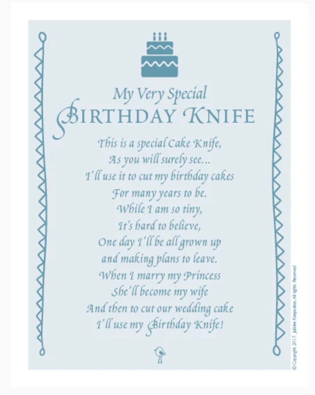 Jubilee Keepsake Knife : White Rosettes