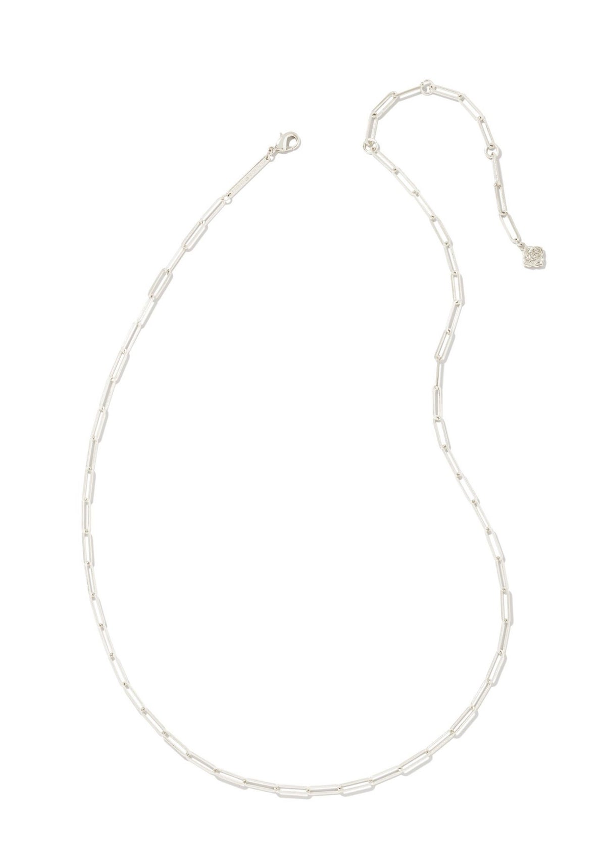 Kendra Scott Courtney Paperclip Necklace: Silver