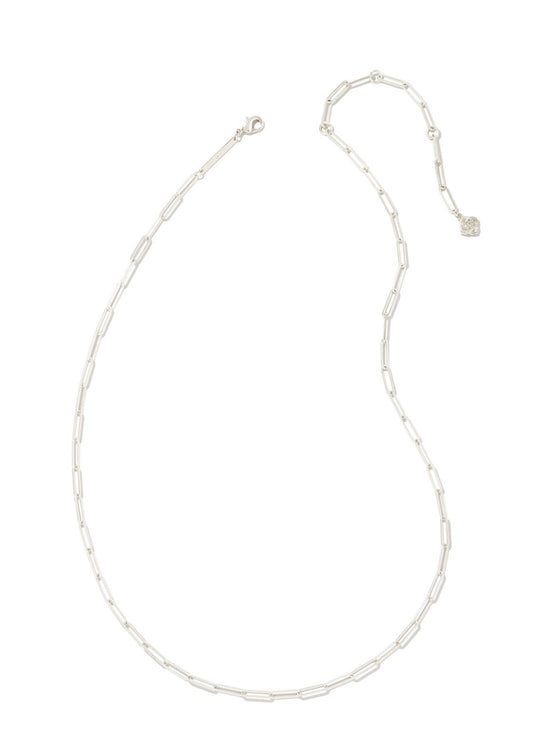Kendra Scott Courtney Paperclip Necklace: Silver