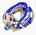 Blue & White Bracelet Stack