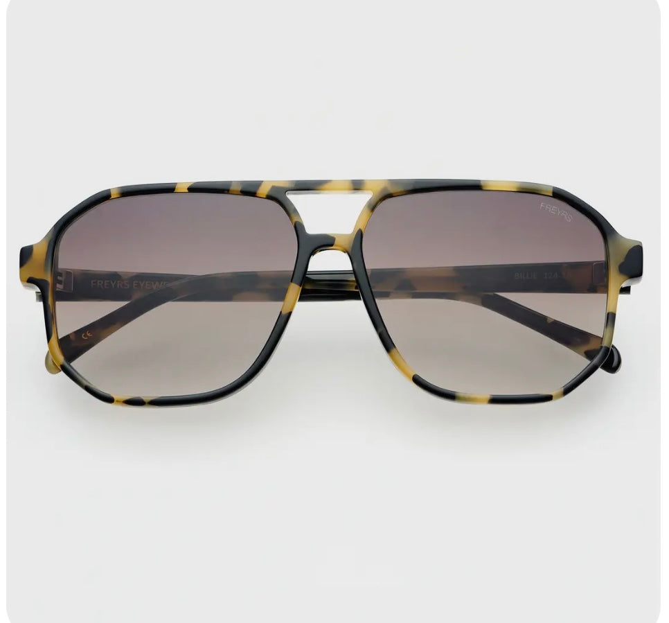 Freyers Eyewear Billie Unisex Aviator Sunglasses - Tortoise