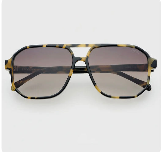 Freyers Eyewear Billie Unisex Aviator Sunglasses - Tortoise