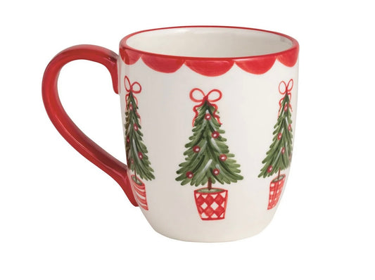 Mud Pie Tree Hand Painted Mug