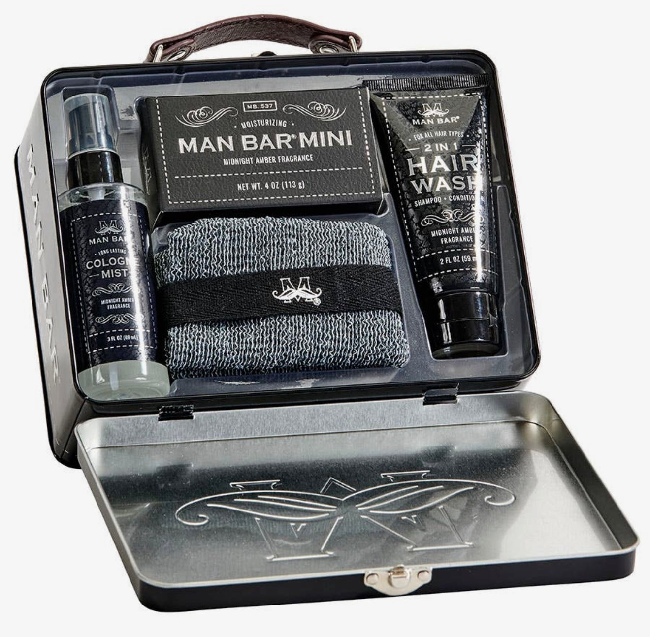 Man Bar Travel Kit Midnight Amber