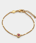 Katie Loxton Rough Heart Bracelet - Gold Coated