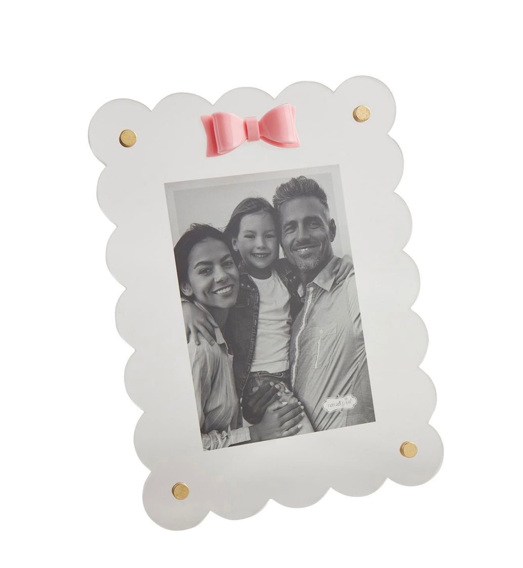 Mud Pie Rectangle Acrylic Bow Frame