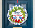 Baxter & Me Proud to be an American Door Hanger