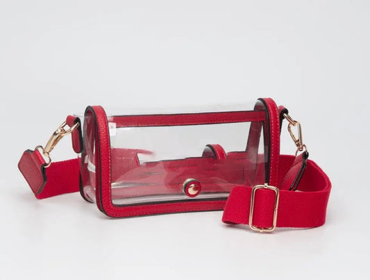 Crossbody Wristlet Clutch - Red