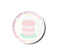 Cotton Colors Pink Happy Birthday Cake Melamine Dinner Plate
