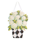 Round Top Elegant Hydrangea Door Hanger