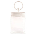 Round Top Collection White Lid Jar