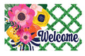 Custom Decor Floral Lattice Mat