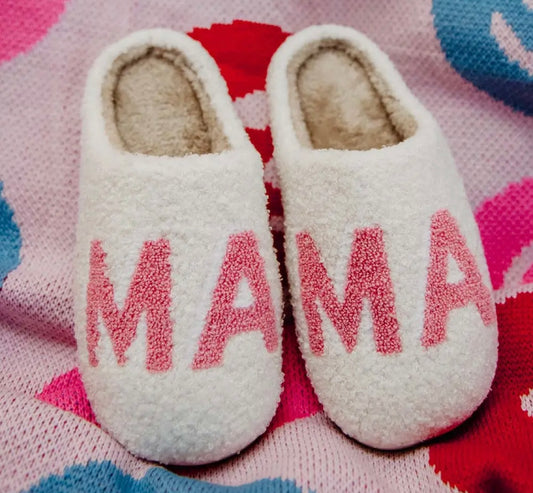 Pink MAMA Slippers L/XL
