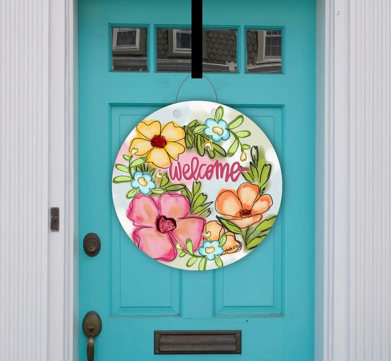 Blooming Welcome Door Hanger