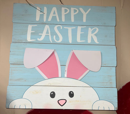 B&B Wooden Happy Easter Sign