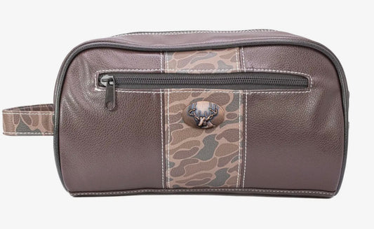 Zep Pro Buck Brown Pebble Old School Camo Mens Toiletry
