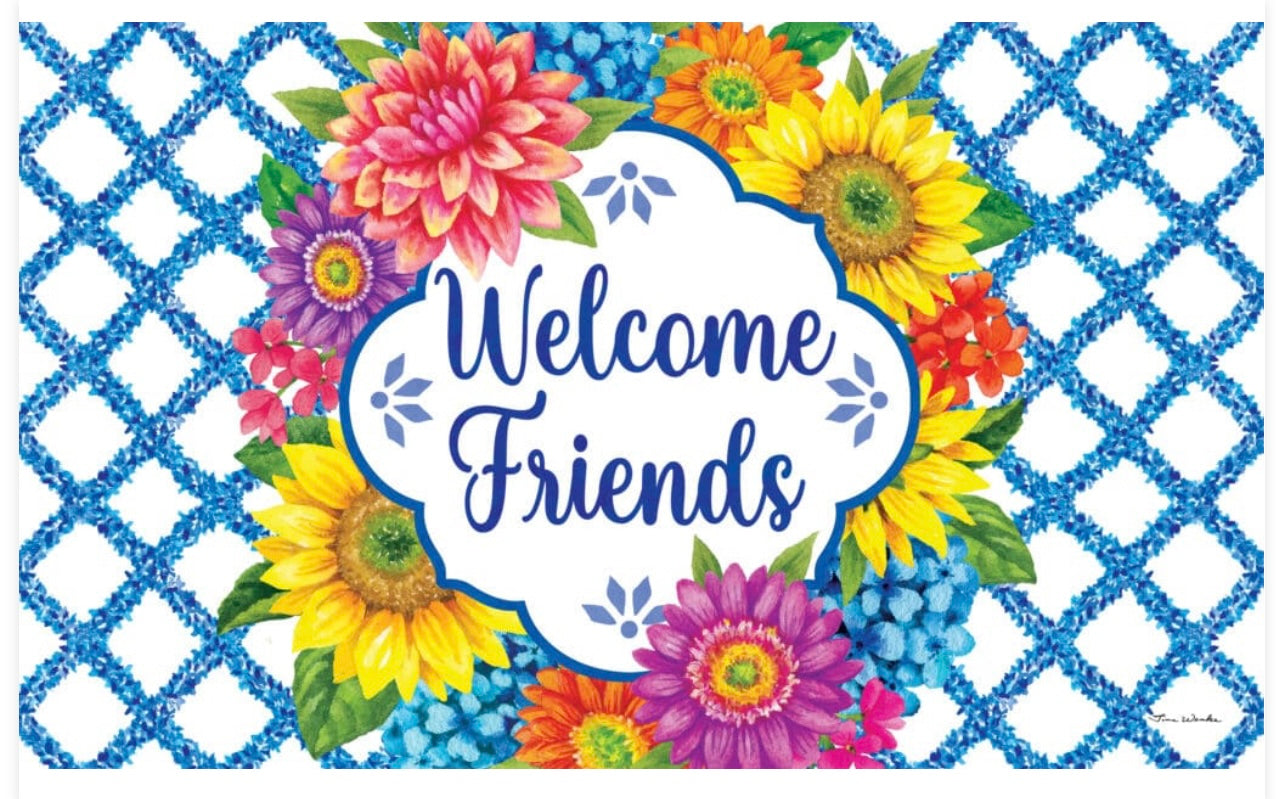 Custom Decor Floral Vines Mat