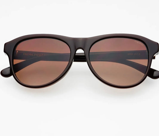 Freyers Eyewear Remi Acetate Unisex Sunglasses - Chocolate Brown