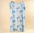 Cozy Dreams Luxe Blanket- Blushing Bows Blue