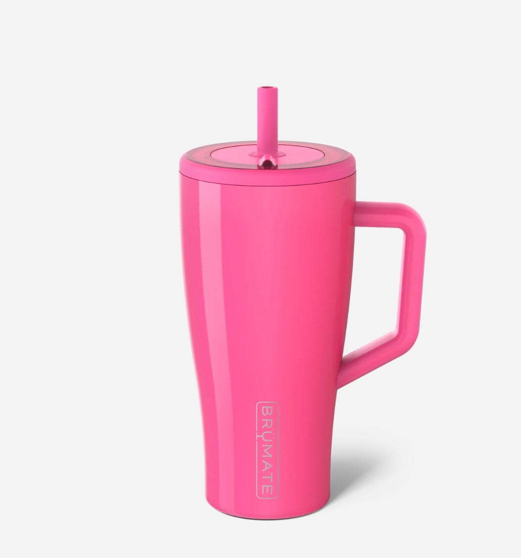 Brumate Era 30oz- Straw Tumbler- Neon Pink