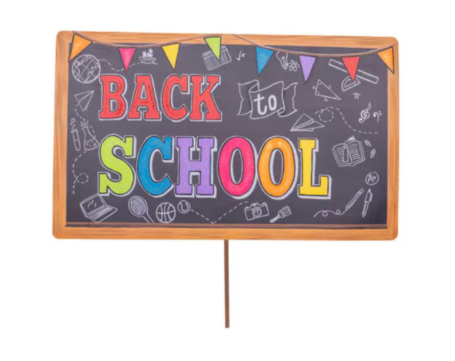 Round Top Back To School Chalkboard