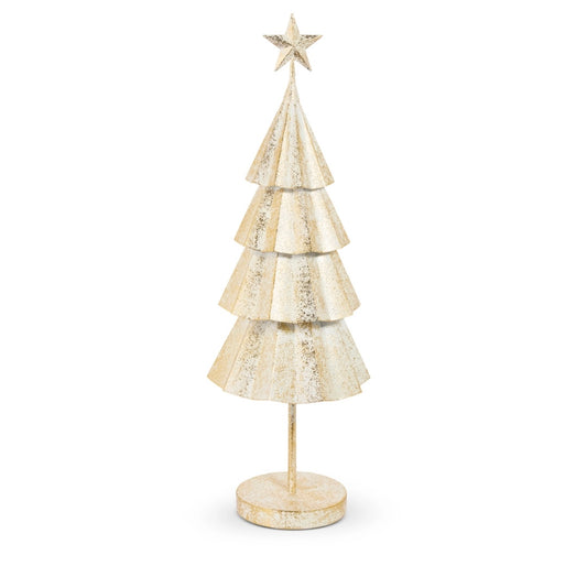 Raz 31.5” Gold Brush Ivory Tree