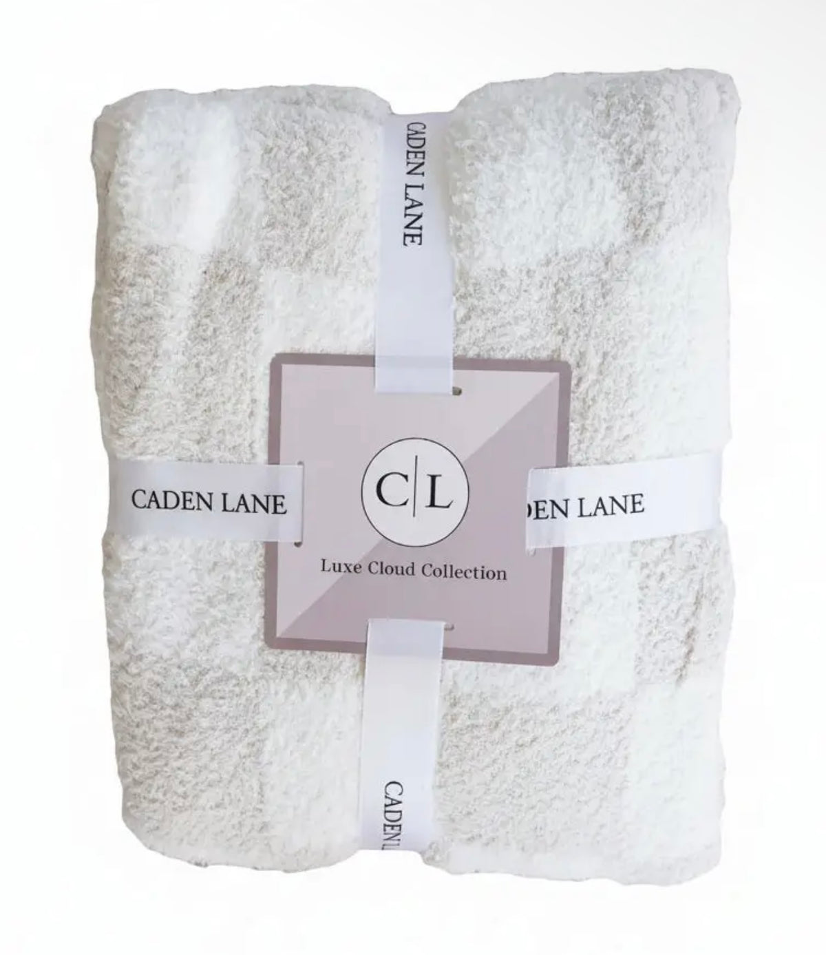 Caden Lane Luxe Throw Blanket 72x48 - Toffee Check