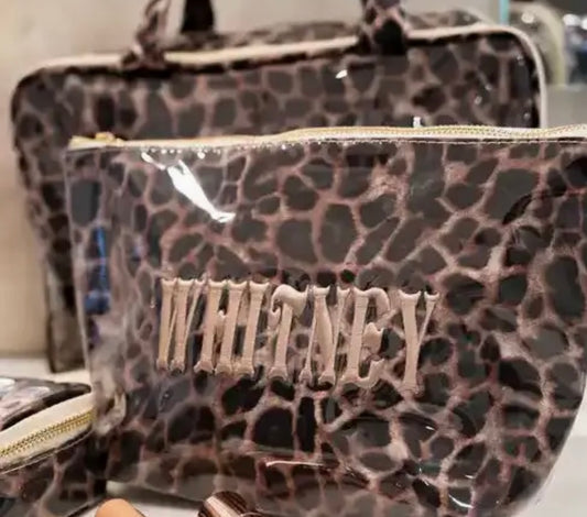Leopard - Clear Coat Bag