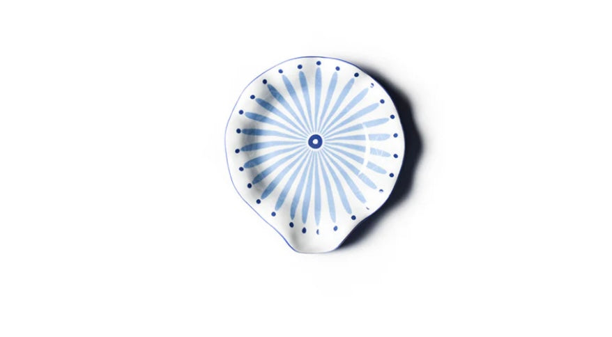 Cotton Colors Iris Blue Ruffle Spoon Rest