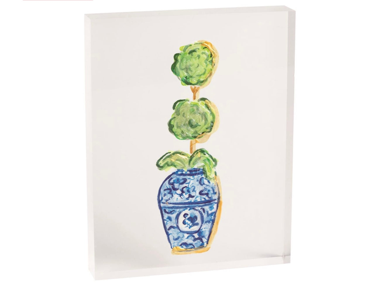 Mud Pie Single Topiary Acrylic Plaque