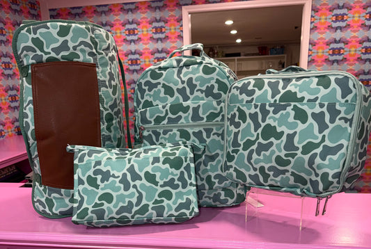 Sugar Bee Green Camo - Pencil Bag
