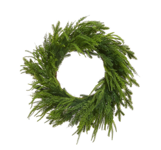 Raz 28” Mixed Cedar Wreath