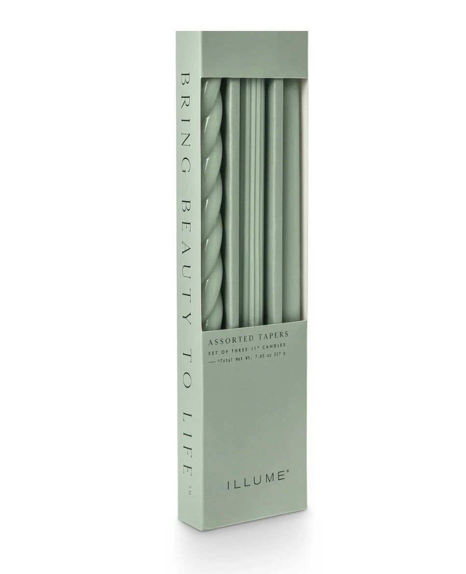 Sage Assorted Tapers 3pk