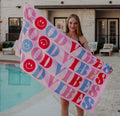 Happy Good Vibes Quick Dry Towel